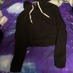 Cropped hoodie sweatshirt